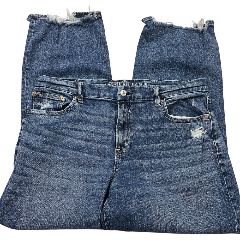American Eagle Outfitters Blue Straight Leg Jeans